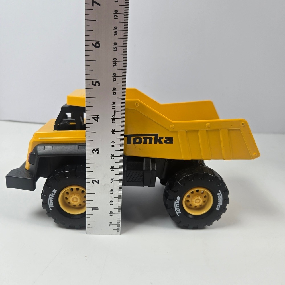 Tonka Steel Metal Dump Truck Small Yellow Classic Construction Toy Vehicle - Picture 9 of 10